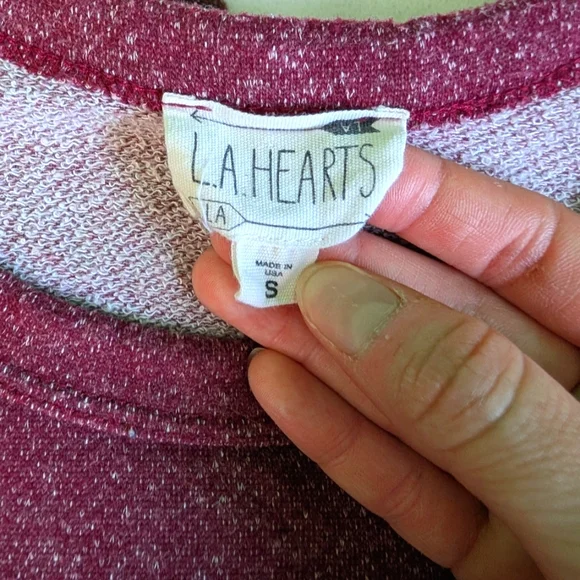 Maroon Striped Crop Top! - Picture 3 of 3